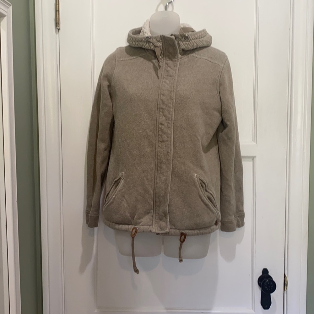 Roxy Knit Hooded Fleece Lined zip jacket
